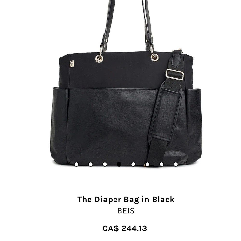 Beis diaper bag in black